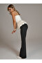 Women's Black High Waist Spanish Leggings with Push up Effect - 3