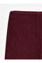 71833 Wide Leg Ribbed Trousers-Burgundy - 7