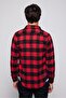 Men's Slim Fit Slim Fit Long Sleeve Checked Winter Lumberjack Shirt - 5