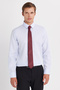 Slim Fit Blue Non-Iron 100% Cotton Eco-Friendly Ecotex Certified Shirt - 2