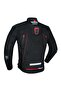 Motorcycle Jacket 4 Seasons Maxdura and Leather Fabric Model with Hoogruh Fabric Motorbike Jacket Black - 2