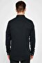 Men's Slim Fit Slim Fit Cotton Long Sleeve Black Button Collar Shirt - 5