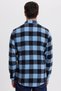 Men's slim fit long sleeve flap pocket plaid winter lumberjack shirt - 7