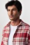 Slim Fit Long Sleeve Slim Fit Checked Winter Lumberjack Men's Shirt - 2