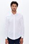 Slim Fit Long Sleeve Cotton Easy-Iron White Men's Shirt - 4
