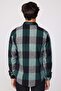 Slim Fit Long Sleeve Checked Double Pocket Winter Lumberjack Men's Shirt - 5