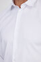 Slim Fit Long Sleeve Lycra Plain Stretch White Men's Shirt - 3