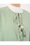Women's Lace-Up Front Tunic Pants Double Set 6744 - Mint - 6