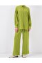 Women's Knitted Hijab Top and Bottom Set 6711 - E.Green - 5