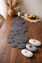 Gray Smoked Runner / Table / Living Room / Kitchen Coffee Table Cover (105X34) - 2