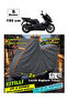 Orange Taupe Gray Motorcycle Tarpaulin Compatible with All Models, Rain Waterproof - 6