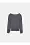 100% Cashmere Boat Neck Sweater-Smoked M. - 6