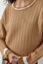 My Fashion Crew Neck Stripe Detailed Knitwear Sweater - 4