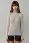 My Fashion Fitted Textured Turtleneck Sweater - 8