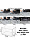 3 Pack Fully Acrylic Shoe Box Side Open with Magnetic Door Stackable Durable Clear Shoe Organizer - 7