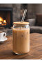 600ml Borosilicate Presentation Cup with Bamboo Lid and Straw, Coffee Cup, Heat Resistant Cup Coollime - 4