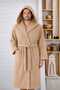 Hooded Lux Bathrobe Men's Women's Soft Antiallergic Cotton Bathrobe