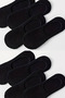 10 Pairs Unisex Cotton Plain Pattern Anti-Sweat Ballerina Socks - 7