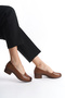 Genuine Leather Anatomical Sole Comfort Tan Women's Shoes - 7