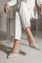 Women's White Beaded Detailed Pointed Toe Evening Dress Heeled Shoes 8cm Byndlst01 - 2