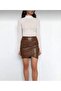 Women's Turtleneck Bodycon Finger Snap Lycra White Tulle Style Blouse - 2