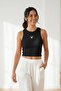 Women's Heart Printed Bodysuit Cotton Tank Top