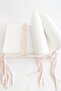 Baby Crib Frilly Bumper/side Protection Set 60x120 Off White-salmon/powder - 5