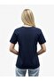 Women's Chest Embroidered Logo Regular Fit T-Shirt - 6