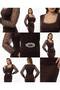 Women's Imported Scuba Fabric Sleeve with Bead Embroidery Belt Detail Lined Special Design Dress - 7