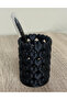 Heart-Shaped Organizer – Makeup Brush Holder, Pen Holder and Accessory Organizer - Plastic - 10 cm Ayraç Gift