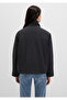 Water Repellent D Mock Neck Black Jacket Loose Fit / Loose Comfortable Cut 1110618-900 - 5