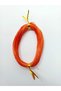 1 mm 20 Meters Orange Orange Color Waxed Cord Horsehair Leather Sewing Necklace Jewelry Design Bracelet Beading Cord