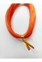 1 mm 20 Meters Orange Orange Color Waxed Cord Horsehair Leather Sewing Necklace Jewelry Design Bracelet Beading Cord - 5