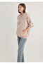 Logo Printed Hooded Beige Sweatshirt 1600361 -70043 - 2