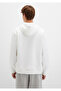 Logo Embroidered Hooded White Sweatshirt 065809-34519 - 5