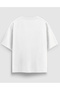 White Oversized Printed Men's T-Shirt - 2