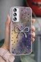 Galaxy A35 Case Shiny Happy Silicone Cover with Camera Protrusion and Shiny Figures