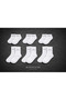 6 Pairs (3 Pairs Socks + 3 Pairs Booties) Boxed Premium Women's Cotton White Seamless Socks - 3
