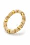 Beige Marble Patterned Gold Detailed Elastic Women's Bracelet I Special Boxed - 4