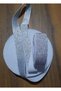 2.5 Cm Gray Glittered Leg, Waist and Frost Rubber 1 Pack 3 Meters - 4