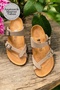 Anatomical Natural Cork Sole Genuine Leather Flip Flops