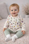 Baby Girl Outfit with Fruit Pattern, 3/12 Months