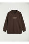 Brown London Embroidered Women's Thick Sweatshirt Tunic - 5