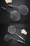 Steel Strainer Colander Metal-Handled Pumpkin Vegetable Potato Fry Oil Strainer Wire Ladle 4-Piece Serving Set - 6