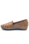 Alcedo Genuine Leather Orthopedic Women's Casual Shoes Taba - 3