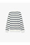 Long Sleeve Crew Neck Fleece-Lined Regular Fit Sweatshirt - 4