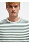 M0613157 Striped Long Sleeve T-Shirt Men's T-Shirt Green - 3
