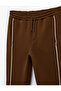 Ribbed Fleece-Lined Waist-Tied Sweatpants with Zipper Pockets - 5