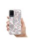 Oppo A54 Compatible Case Heart Patterned Silicone Case Pink - 3