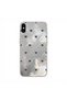 Apple iPhone XS Compatible Case Pink Heart Silicone Case Lilac